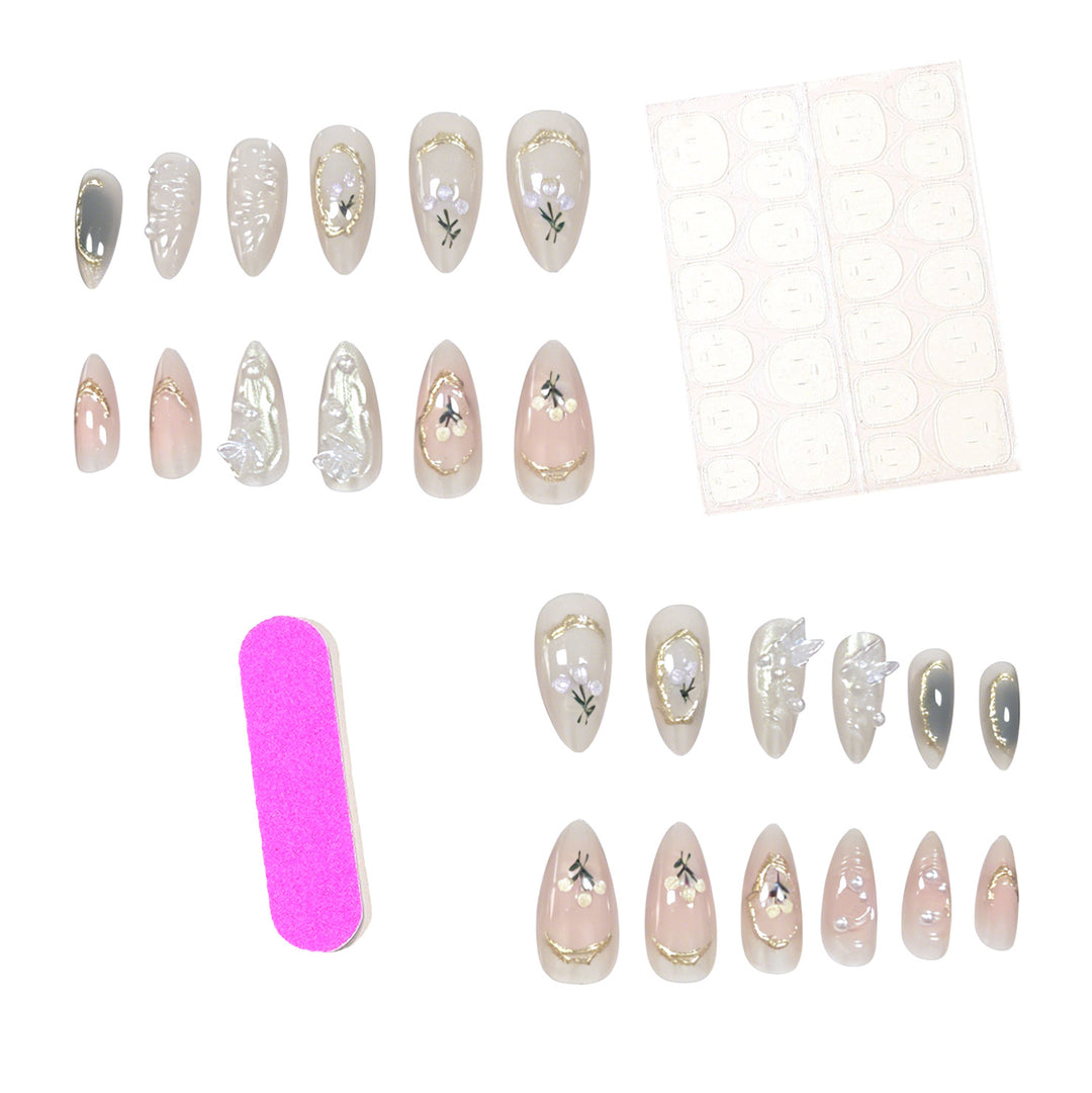 Elegant Decorative Gel Nail Enhancements Kalsten