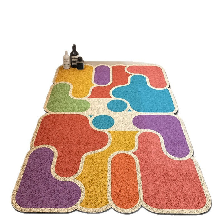 Modern Geometric Bath Mat Kalsten