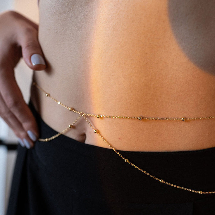Dainty Beaded Long Necklace Kalsten