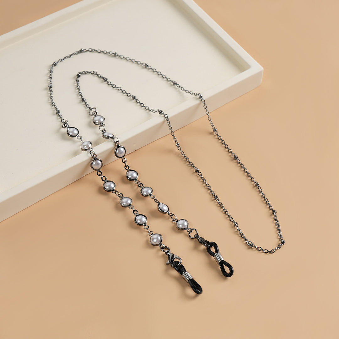 Elegant Pearl-Linked Eyewear Chain Kalsten