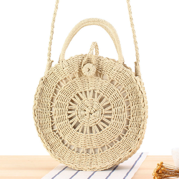 Hand-knotted shoulder bag in round design Kalsten