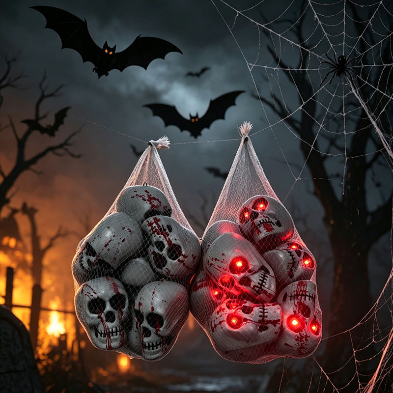 Creepy LED Glowing Skull Decoration