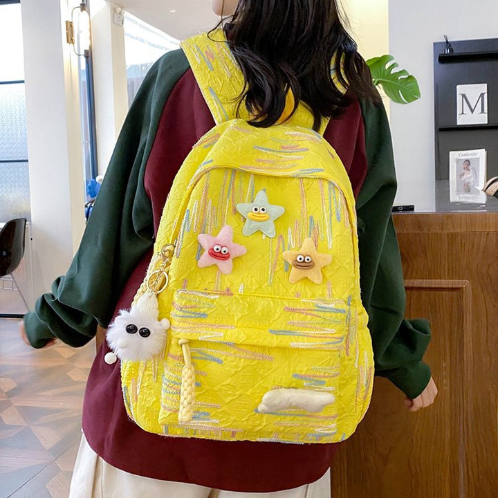 Backpack Made of High-Quality, Colorful Material with Playful Applications Kalsten