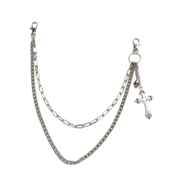 Fashionable chain belt with cross pendant Kalsten