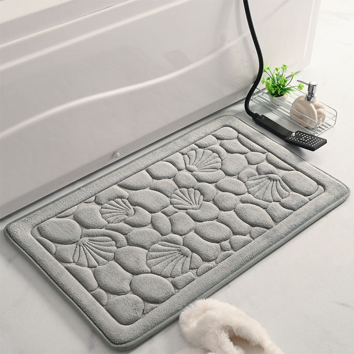 Coastal Pebble Design Bath Mat Kalsten