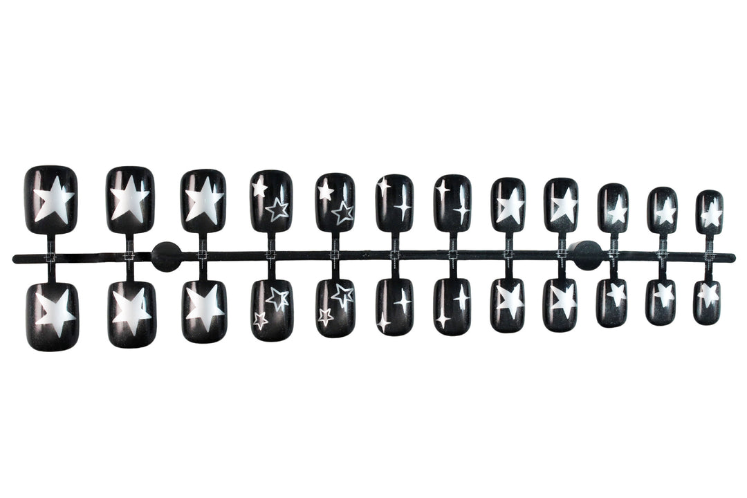 Nail art set with elegant star design Kalsten