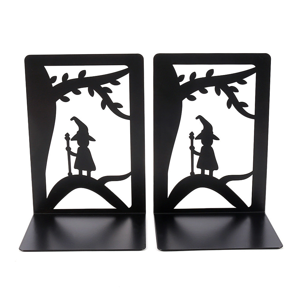 Artistic Deer-Themed Metal Bookends