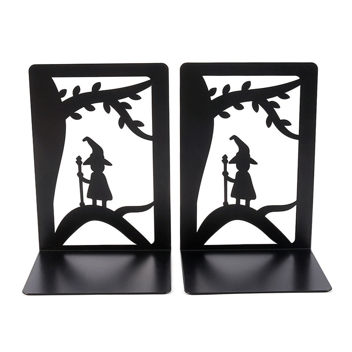Artistic Deer-Themed Metal Bookends