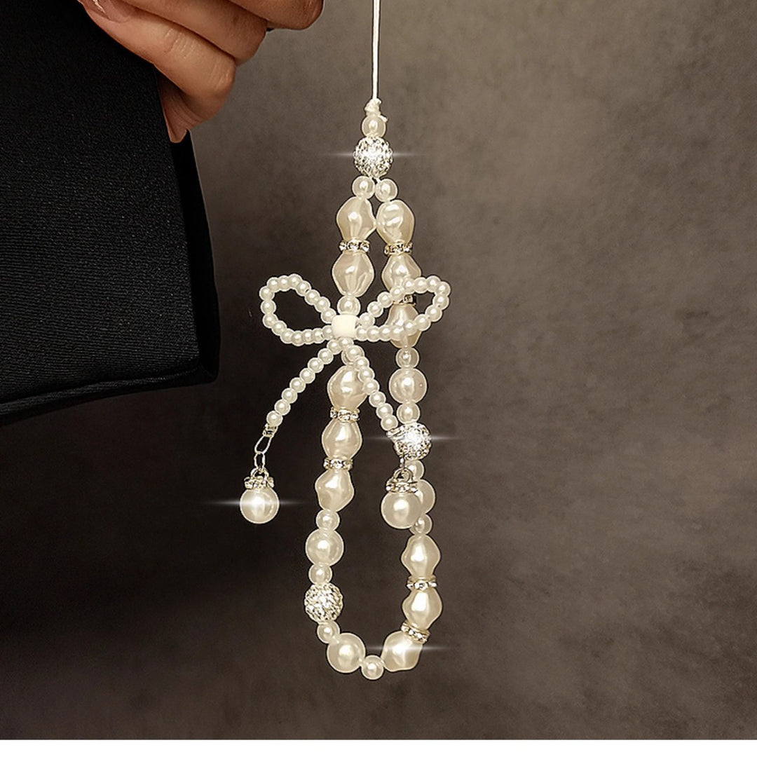 Elegant Pearl Beaded Charm Keychain Kalsten