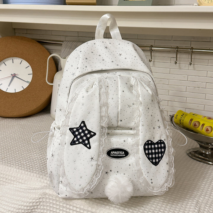 Whimsical Bunny-Ear Design Backpack Kalsten