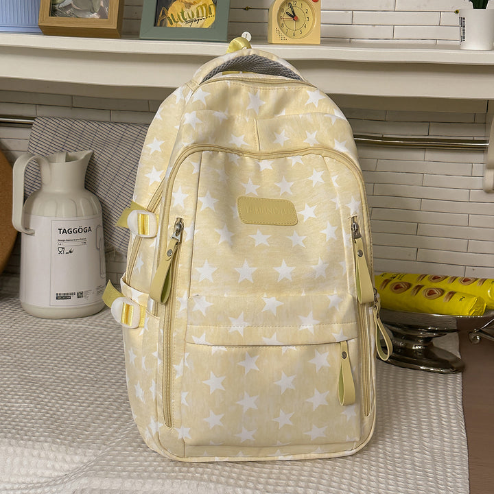 Trendy Star-Print School Backpack Kalsten