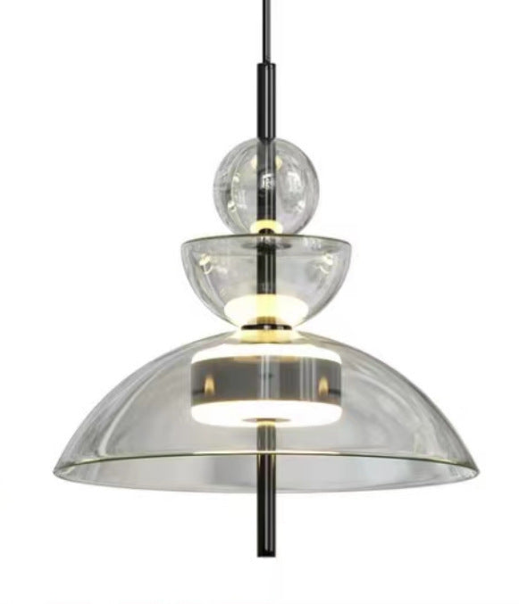 Modern Glass Dome Pendant Light