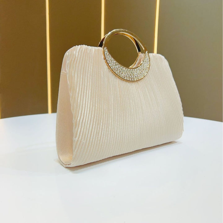 Elegant Pleated Evening Clutch