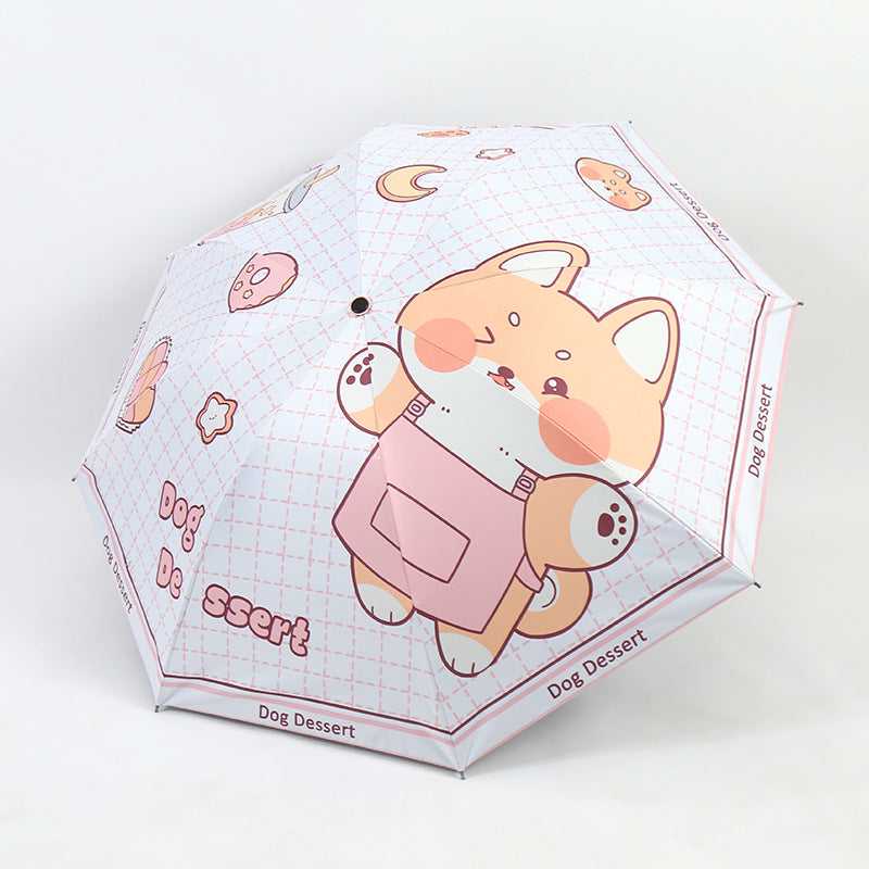 Women's Funny Foldable Umbrella with Cute Animal Design Kalsten