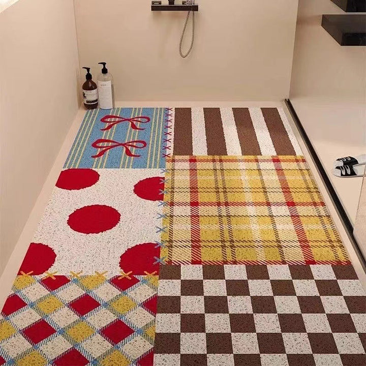 Playful Puppy-Themed Non-Slip Bathroom Mat Kalsten