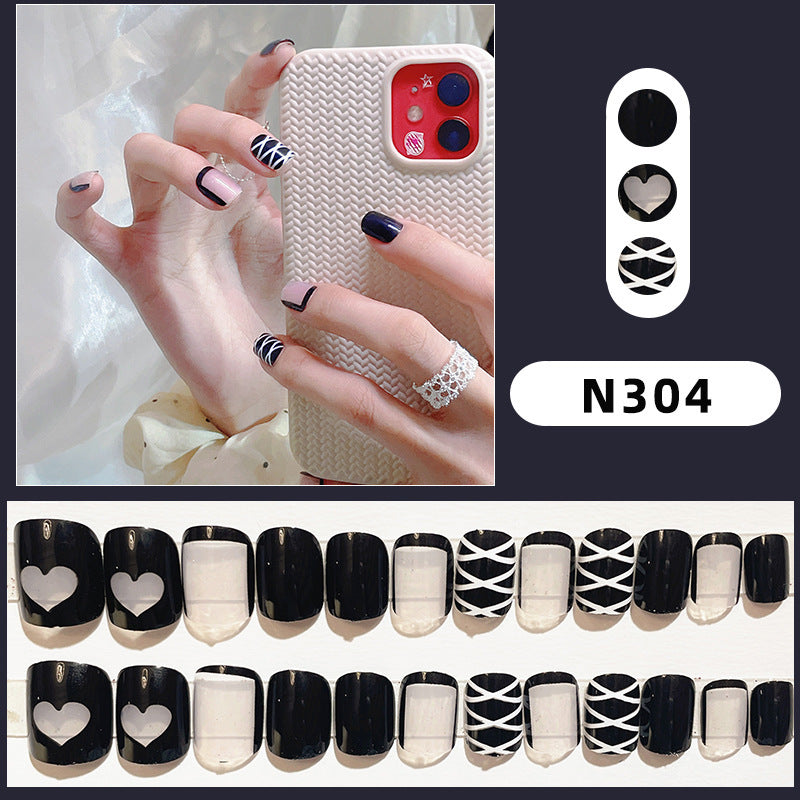 Floral Pattern Press-On Nail Set