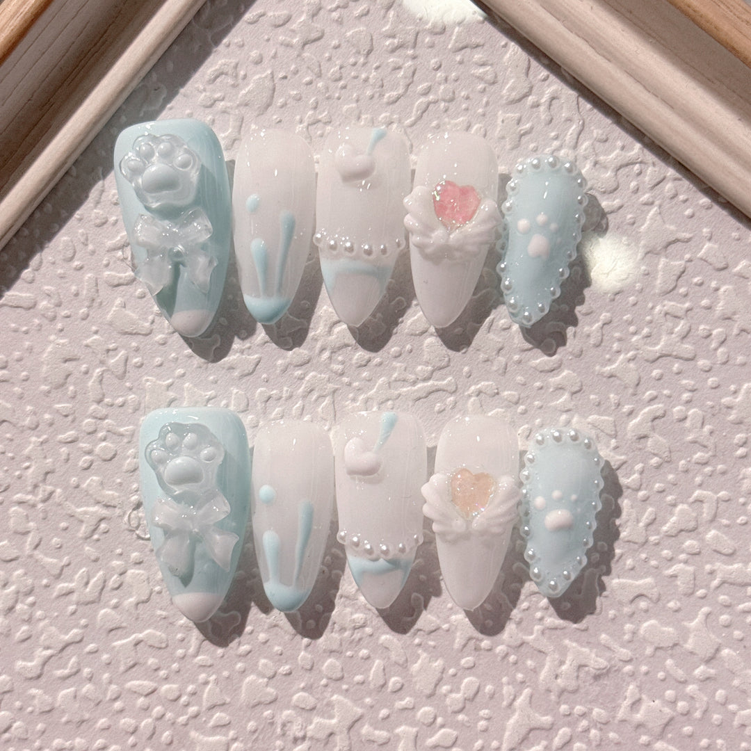 Whimsical Cartoon-Themed Decorative Nail Art Set