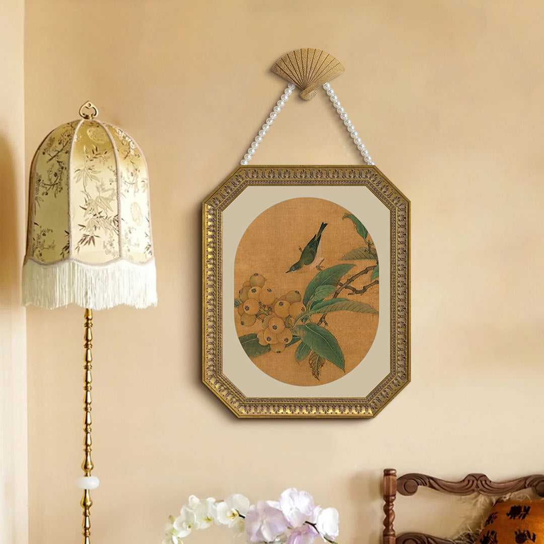 Vintage Parrot Framed Art