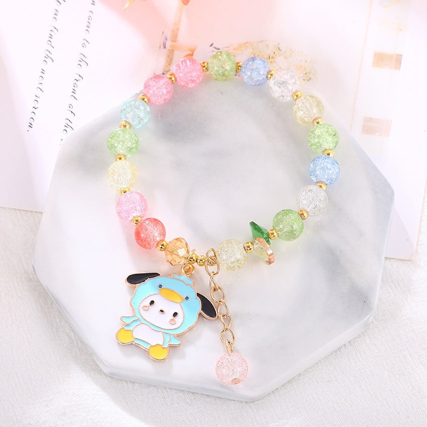 Playful bracelet with colorful glass beads Kalsten