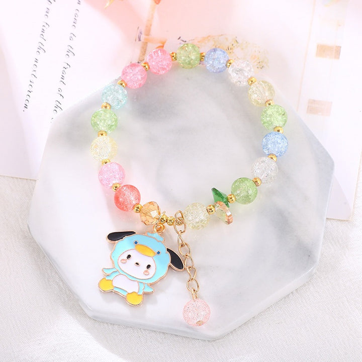 Playful bracelet with colorful glass beads Kalsten