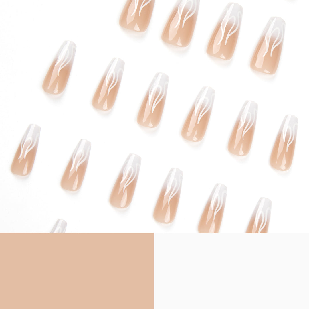 Artificial Nail Art with Fiery Accents Kalsten