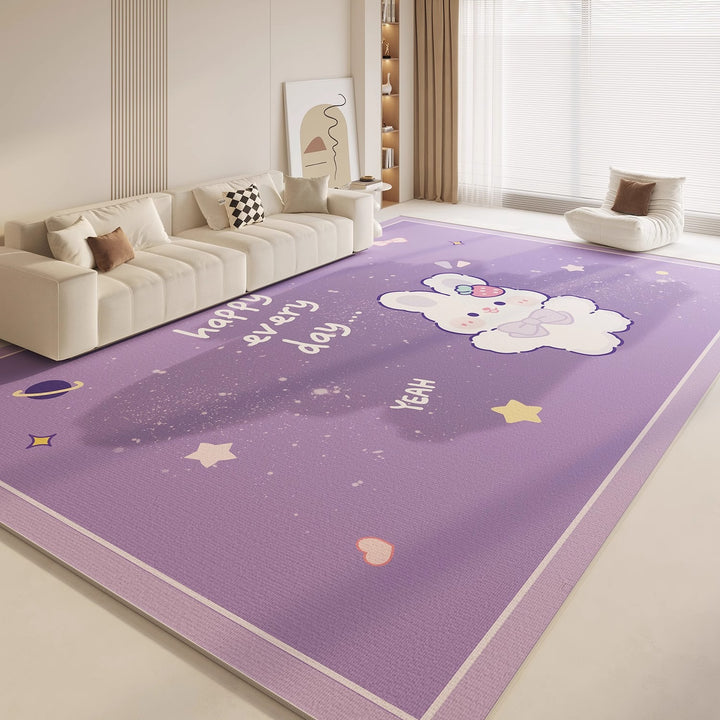 Cartoon-Themed Plush Area Rug