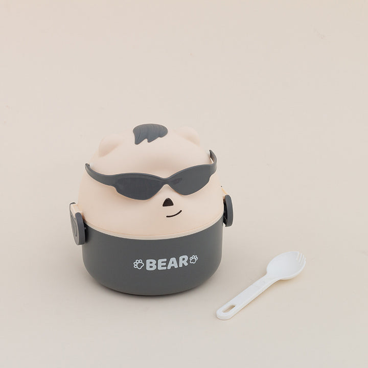 Cute Bear-Themed Portable Snack Container
