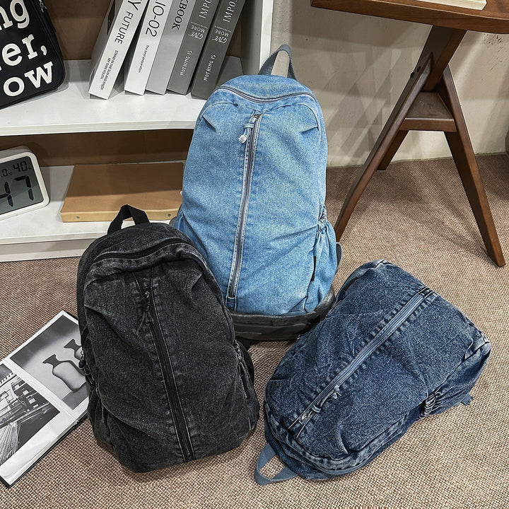 Casual Denim Travel Backpack Kalsten