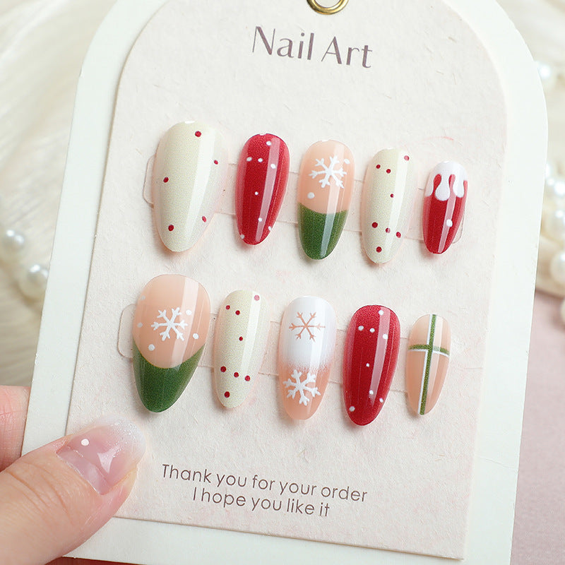 Festive Themed Press-On Nail Set Kalsten