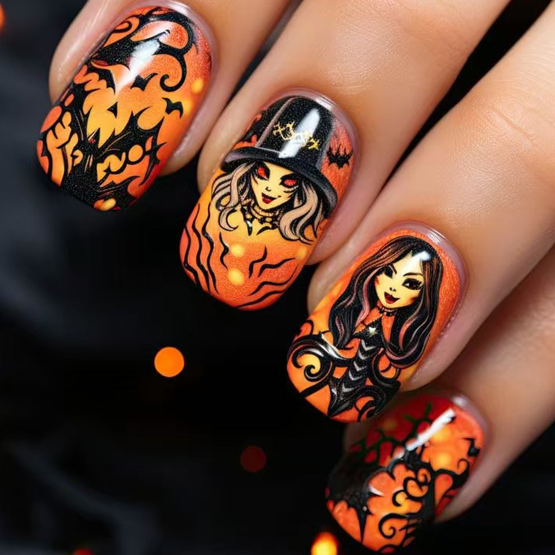 Creative Halloween-style Art Nails Kalsten