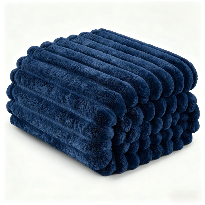 Plush Textured Throw Blanket