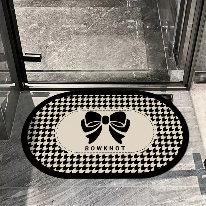 Elegant Oval Decorative Area Mat