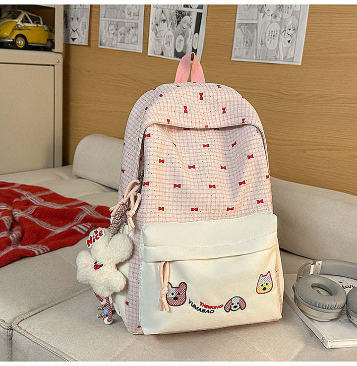 Cute Bow-Embellished Backpack Kalsten