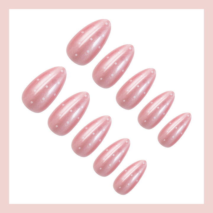 Artificial nails with modern dot design Kalsten