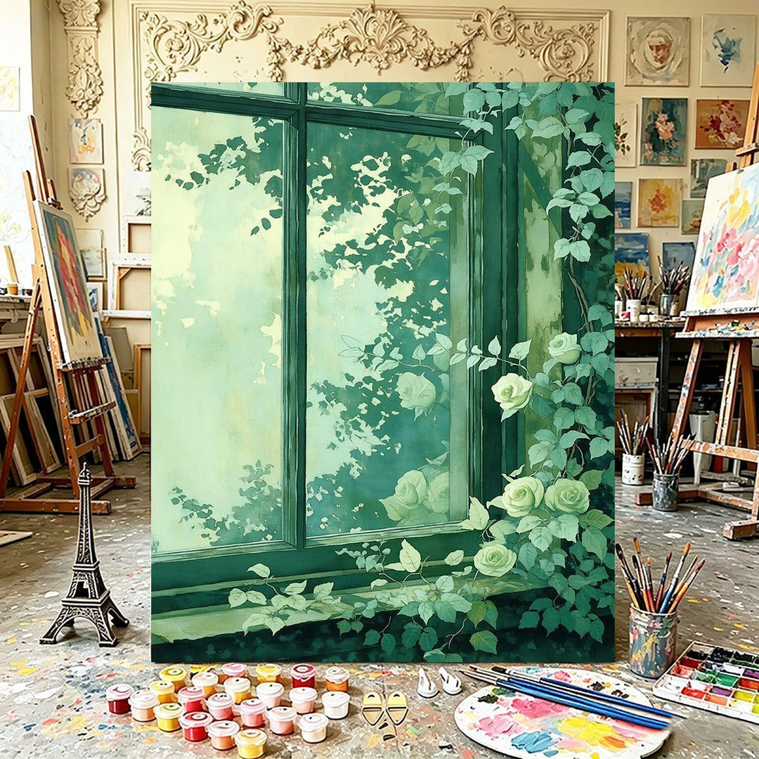 Botanical Window Canvas Art Kalsten