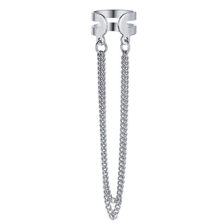 Fashionable chain ring with removable chains from Kalsten