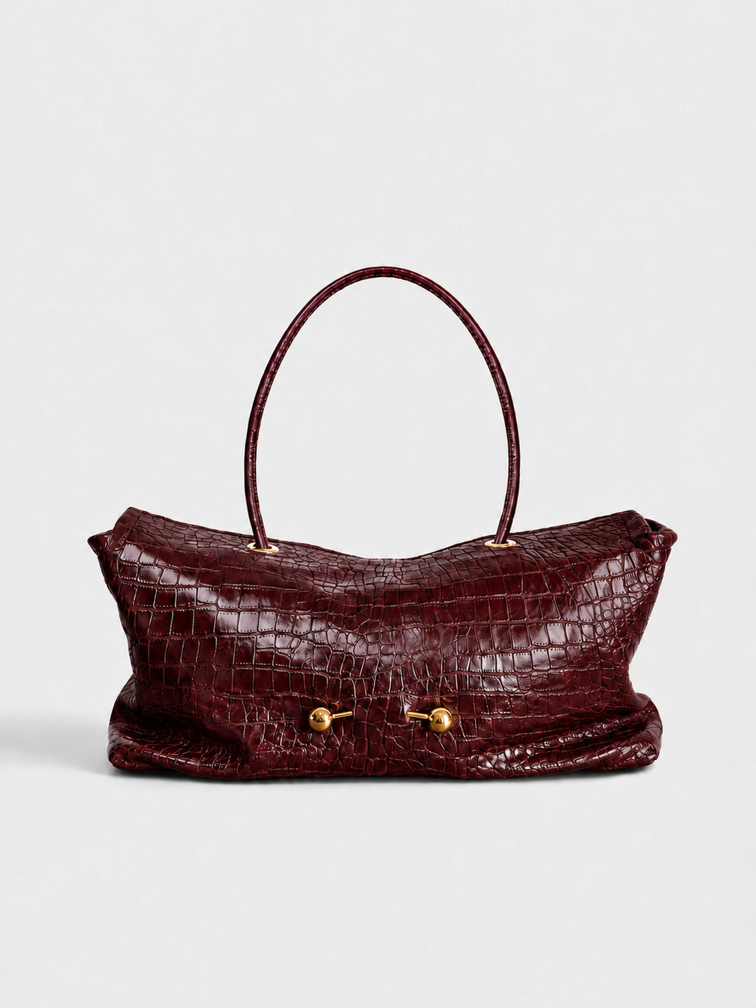 Elegant Crocodile Texture Shoulder Bag