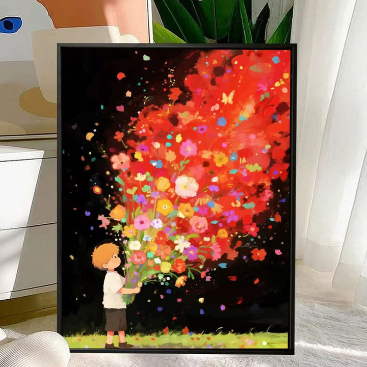 Charming Floral Bouquet Canvas Art Kalsten