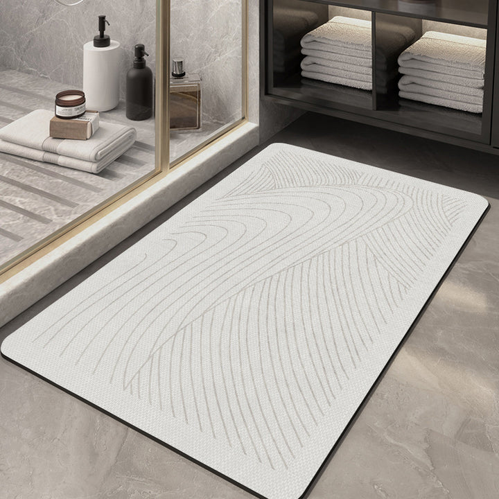 Geometric Patterned Bathroom Mat Kalsten