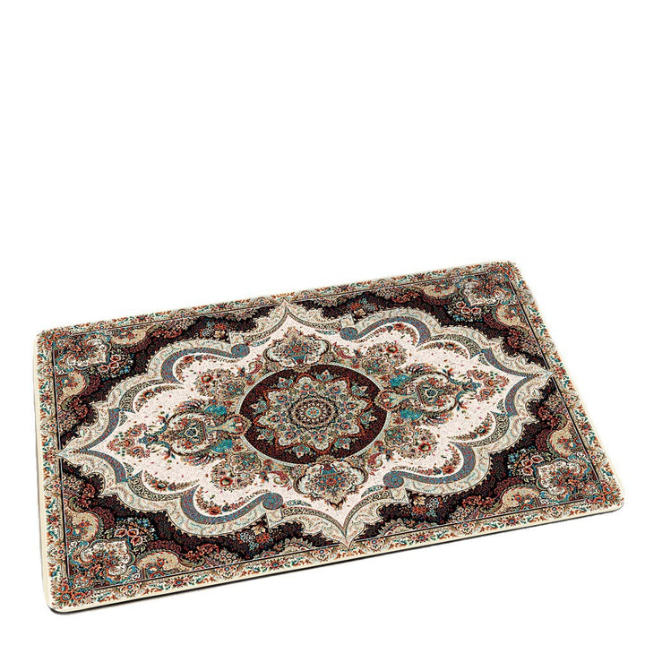 Elegant Floral Bathroom Area Mat Kalsten
