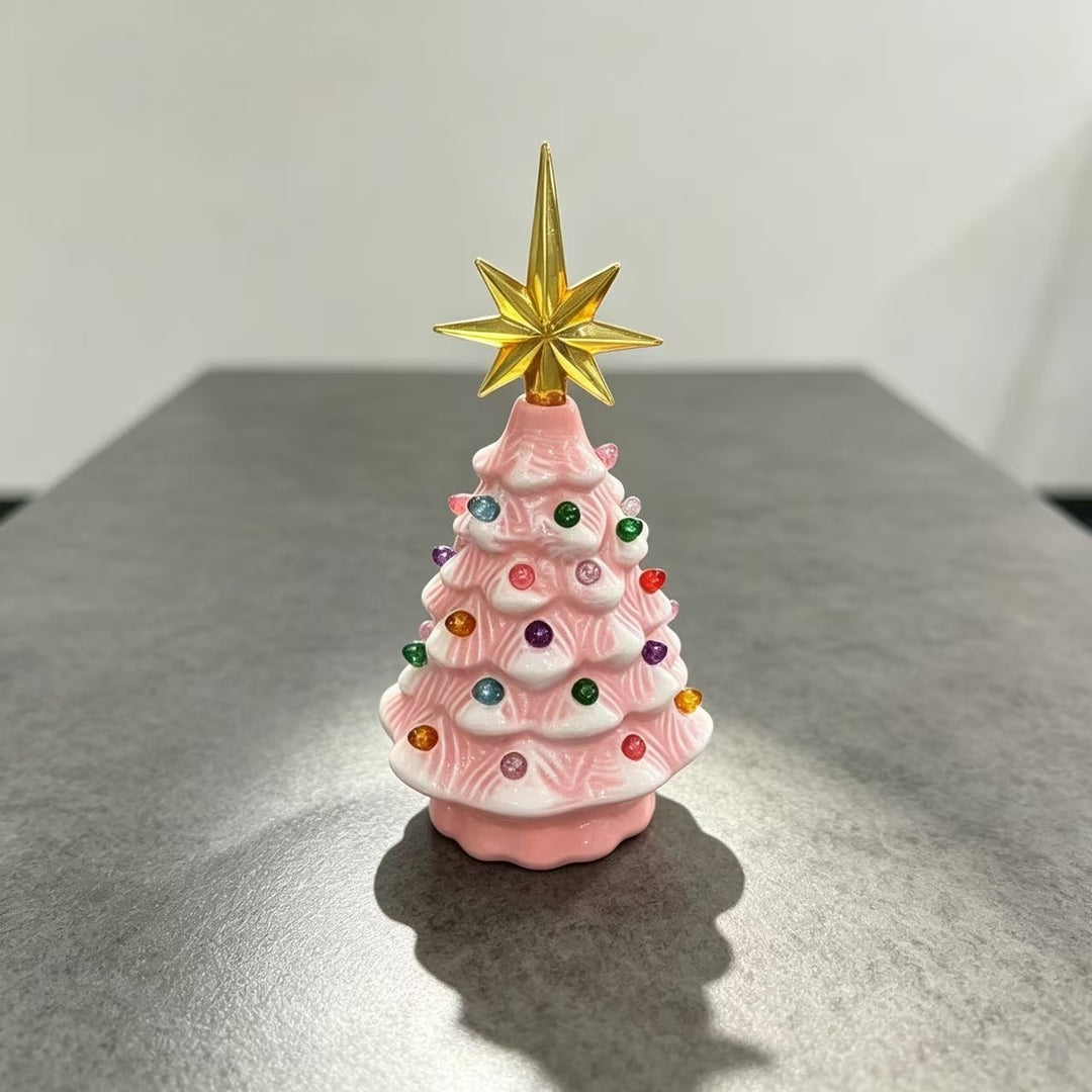 Decorative Ceramic Christmas Tree Figurine Kalsten