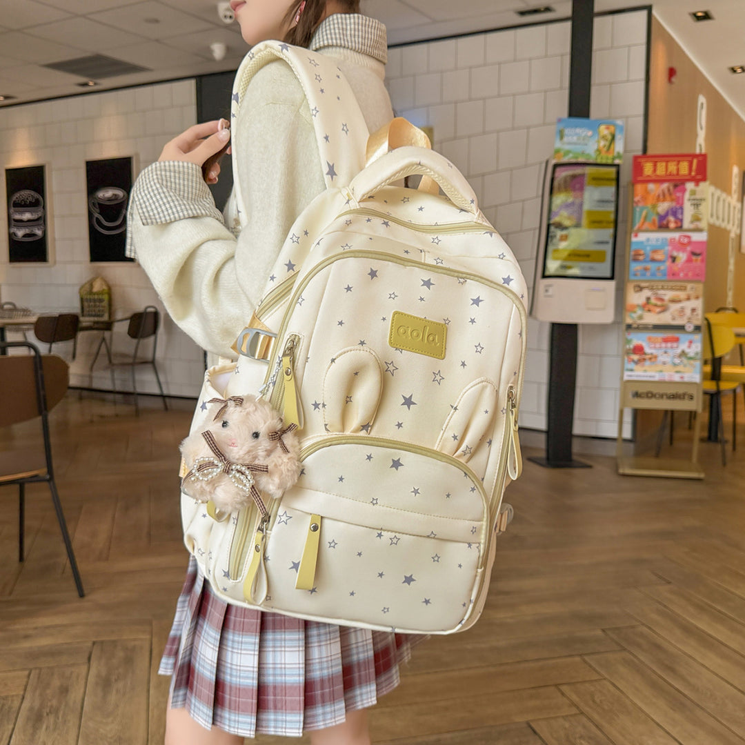 Star Print Multi-Functional Backpack Kalsten