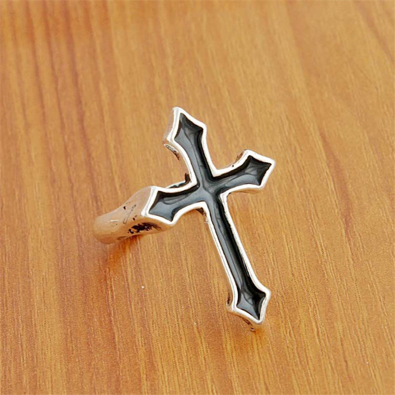 Stylish Cross Ring Made of Stainless Steel Kalsten