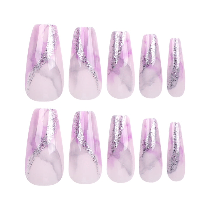 Artful Nail Art with Glitter Details Kalsten