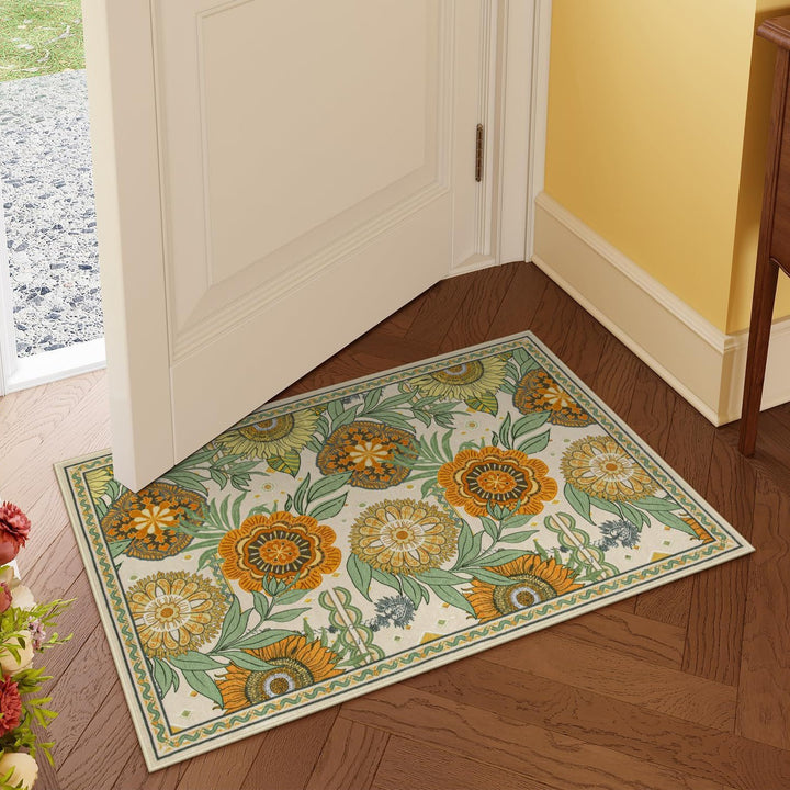 Luxurious Floral Design Bath Mat Kalsten