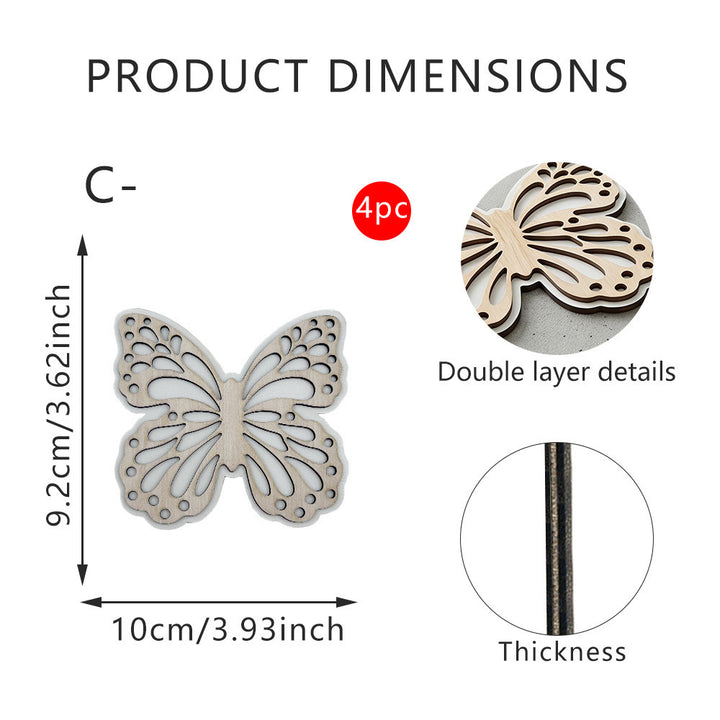 Decorative Butterfly Wooden Figure Kalsten