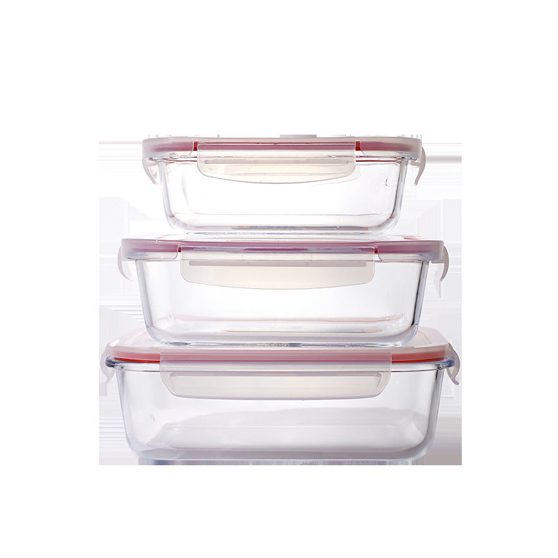 Women airtight storage box set made of glass Kalsten