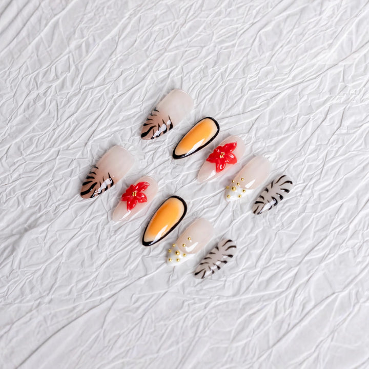 Artistic Floral Nail Art Set