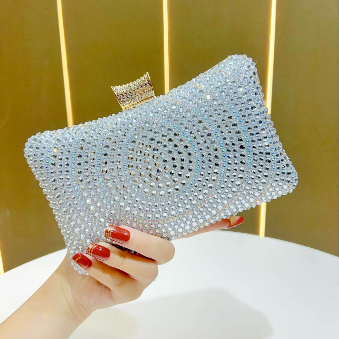 Sparkling Rhinestone Evening Clutch