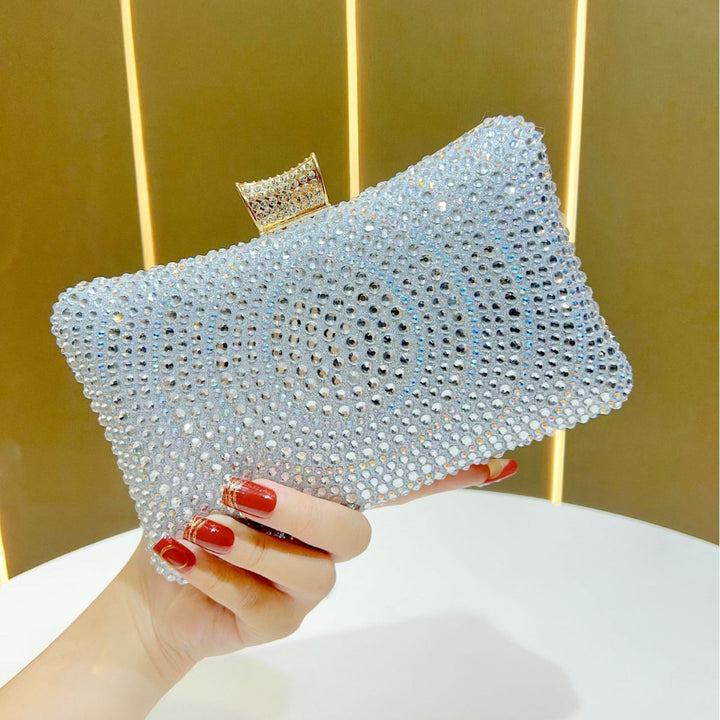 Sparkling Rhinestone Evening Clutch